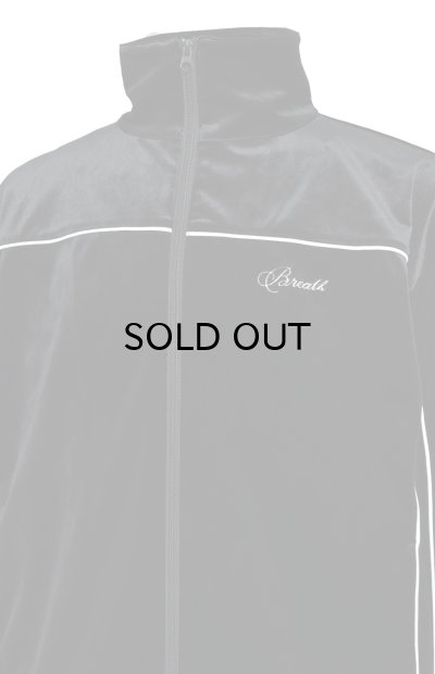 画像4: BREATH (SCRIPT LOGO PIPING VELOUR JACKET) BLACK