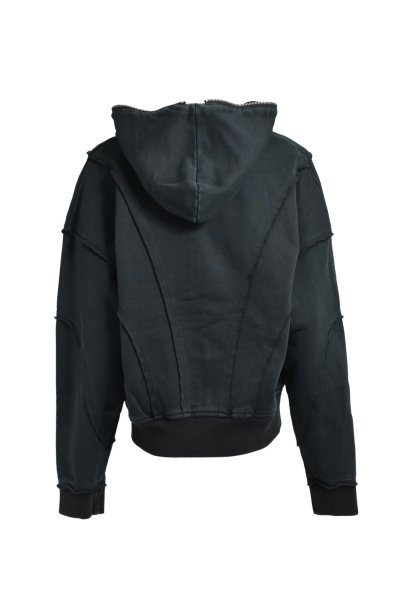 画像2: BREATH (FADE ZIP UP HOODIE) BLACK