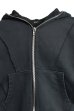 画像4: BREATH (FADE ZIP UP HOODIE) BLACK (4)