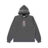 BLACK EYE PATCH (HWC LABEL HOODIE) CHARCOAL