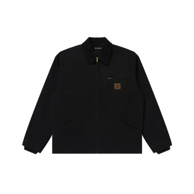 画像1: BLACK EYE PATCH (LEATHER PATCHED DUCK JACKET) BLACK