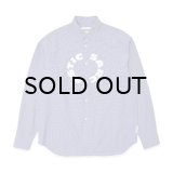 HOMBRE NINO (MICRO GINGHAM CIRCLE SHIRT) BLUE -30% OFF- 