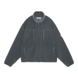C.E (STAND COLLAR BOA ZIP UP) GREY