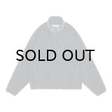 C.E (STAND COLLAR BOA ZIP UP) GREY