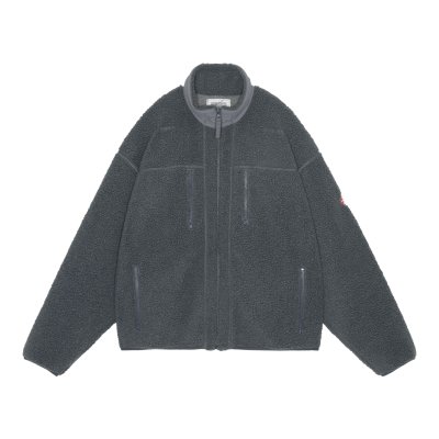 画像1: C.E (STAND COLLAR BOA ZIP UP) GREY