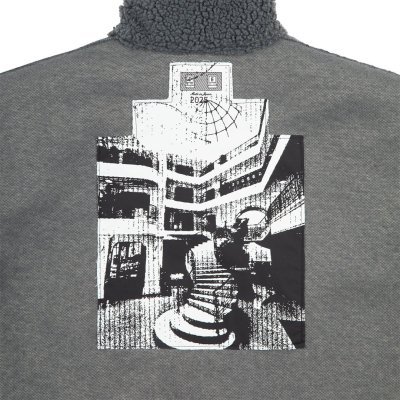 画像4: C.E (STAND COLLAR BOA ZIP UP) GREY