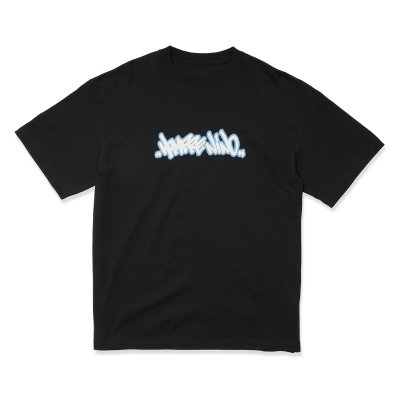画像1: HOMBRE NINO (S/S PRINT TEE "TAG") BLACK