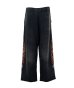 画像1: KAMIYA ("Skull Flame" Distressed Sweat Pants) BLACK (1)