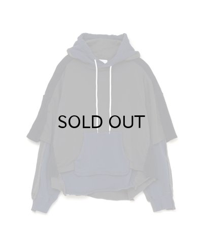 画像1: FACETASM (LAYERED HOODIE) NAVY