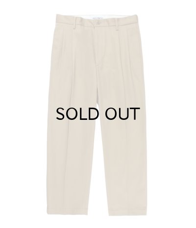 画像2: WACKO MARIA (DOUBLE PLEATED CHINO TROUSERS TYPE-1) BEIGE