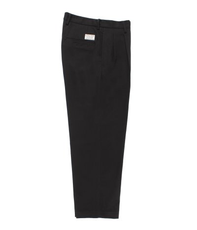画像1: WACKO MARIA (DOUBLE PLEATED CHINO TROUSERS TYPE-1) BLACK