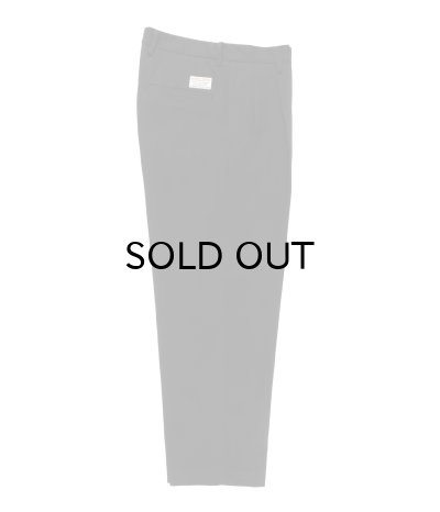 画像1: WACKO MARIA (DOUBLE PLEATED CHINO TROUSERS TYPE-1) BLACK