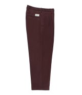 WACKO MARIA (DOUBLE PLEATED CHINO TROUSERS TYPE-1) BURGUNDY