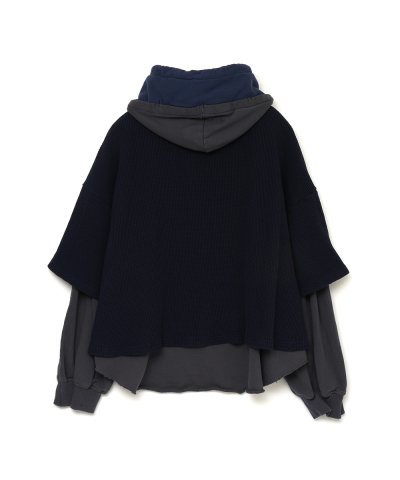 画像2: FACETASM (LAYERED HOODIE) NAVY