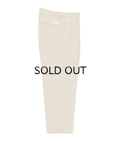 画像1: WACKO MARIA (DOUBLE PLEATED CHINO TROUSERS TYPE-1) BEIGE