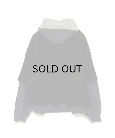画像2: FACETASM (LAYERED HOODIE) CHARCOAL