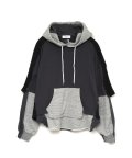 FACETASM (LAYERED HOODIE) CHARCOAL