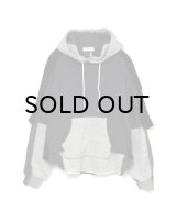 FACETASM (LAYERED HOODIE) CHARCOAL