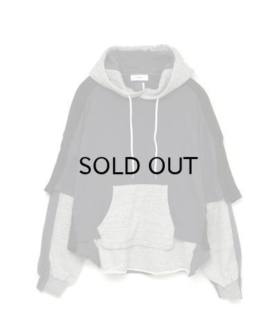画像1: FACETASM (LAYERED HOODIE) CHARCOAL