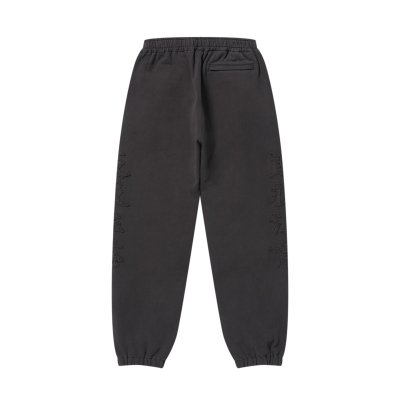 画像2: BLACK EYE PATCH (HWC EMBROIDERED PIGMENT DYED SWEAT PANTS) CHARCOAL