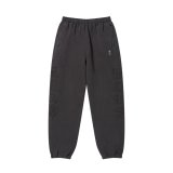BLACK EYE PATCH (HWC EMBROIDERED PIGMENT DYED SWEAT PANTS) CHARCOAL