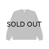 BLACK EYE PATCH (HWC EMBROIDERED PIGMENT DYED CREW SWEAT) CHARCOAL