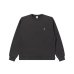 画像1: BLACK EYE PATCH (HWC EMBROIDERED PIGMENT DYED CREW SWEAT) CHARCOAL (1)