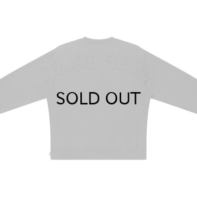 画像3: BLACK EYE PATCH (HWC EMBROIDERED PIGMENT DYED CREW SWEAT) CHARCOAL