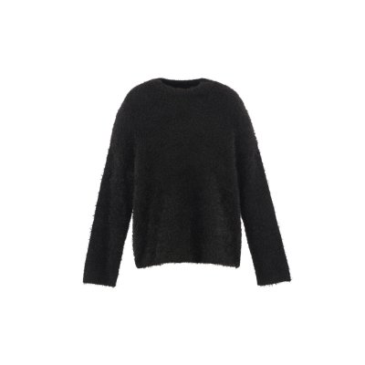 画像1: SAINT Mxxxxxx (CREW NECK KNIT_GLITTER) BLACK