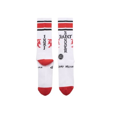 画像2: SAINT Mxxxxxx (SOCKS_SINNER) WHT-RED