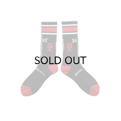 画像1: SAINT Mxxxxxx (SOCKS_SINNER) BLK-RED