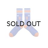 SAINT Mxxxxxx (SOCKS_SINNER) BLUE-ORANGE-WHT