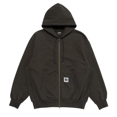 画像1: LQQK STUDIO (SWEAT ZIP HOODIE) BLACK