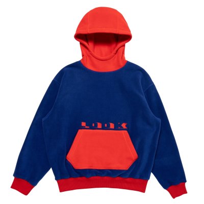 画像1: LQQK STUDIO (FLEECE HOODIE) BLUE RED
