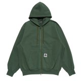 LQQK STUDIO (SWEAT ZIP HOODIE) GREEN
