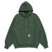 画像1: LQQK STUDIO (SWEAT ZIP HOODIE) GREEN (1)