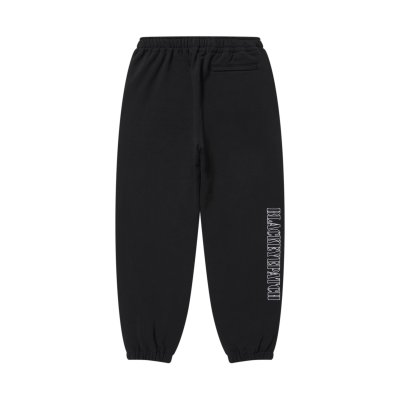 画像2: BLACK EYE PATCH (STENCIL LOGO EMBROIDERED SWEAT PANTS) BLACK
