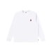 画像1: BLACK EYE PATCH (SMALL HWC L/S TEE) WHITE (1)
