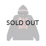 BLACK EYE PATCH (STACKED OE LOGO ZIP HOODIE) BLACK