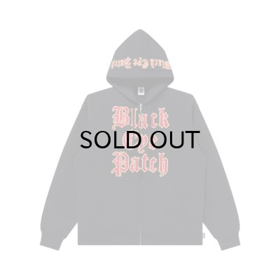 画像1: BLACK EYE PATCH (STACKED OE LOGO ZIP HOODIE) BLACK