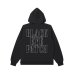 画像2: BLACK EYE PATCH (STENCIL LOGO EMBROIDERED ZIP HOODIE) BLACK (2)