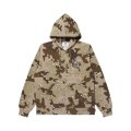 BLACK EYE PATCH (STENCIL LOGO EMBROIDERED ZIP HOODIE) D.CAMO