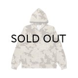 BLACK EYE PATCH (STENCIL LOGO EMBROIDERED ZIP HOODIE) D.CAMO