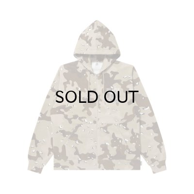 画像1: BLACK EYE PATCH (STENCIL LOGO EMBROIDERED ZIP HOODIE) D.CAMO