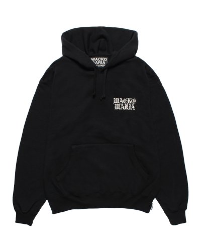 画像2: WACKO MARIA (HEAVY WEIGHT PULLOVER HOODED SWEAT SHIRT TYPE-2) BLACK