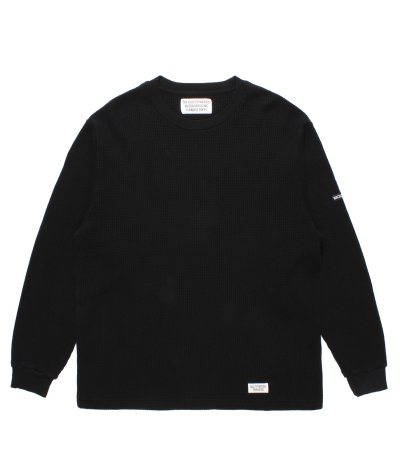 画像1: WACKO MARIA (THERMAL SHIRT) BLACK