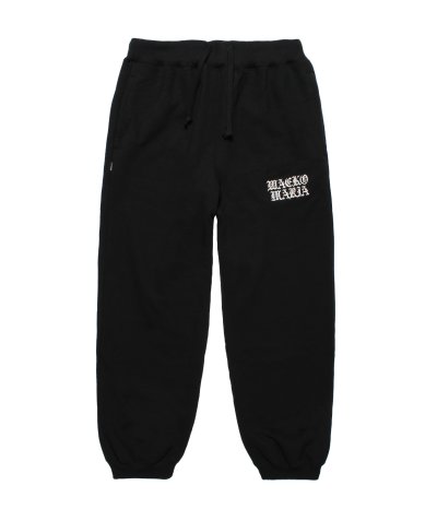 画像1: WACKO MARIA (HEAVY WEIGHT SWEAT PANTS) BLACK