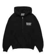 WACKO MARIA (HEAVY WEIGHT FULL ZIP HOODED SWEAT SHIRT TYPE-2) BLACK