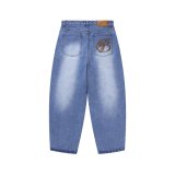 BLACK EYE PATCH (B EMBLEM EXTRA BAGGY JEANS) INDIGO