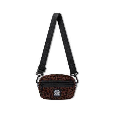 画像1: BLACK EYE PATCH (LEOPARD PATTERNED CORDUROY SHOULDER BAG) MULTI